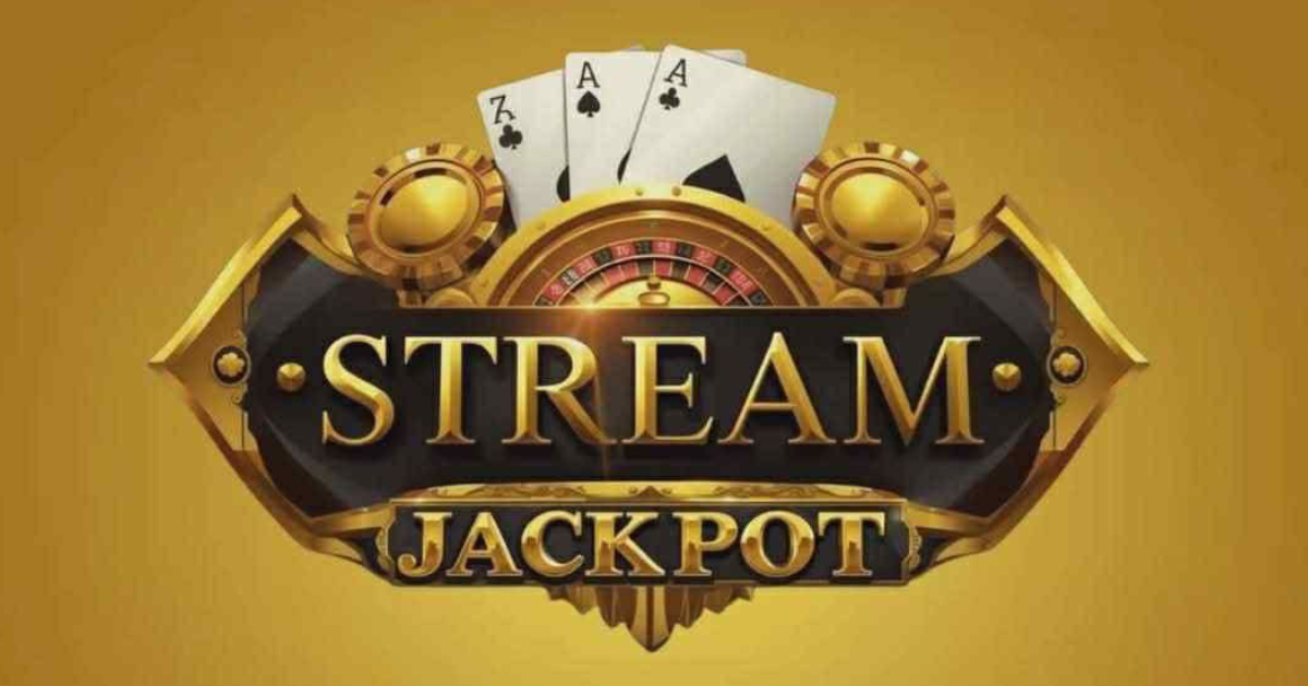 Main visual introducing the Stream Jackpot digital entertainment platform